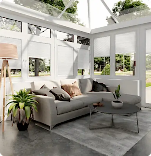 Kış Bahçesi İçin Isı Yalıtımlı Plise Perde – Şıklık ve Konfor Bir Arada